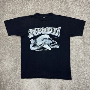 Vintage‎ 1997 Spring Rally Myrtle Beach Eagle Biker Single Stitch T Shirt Large